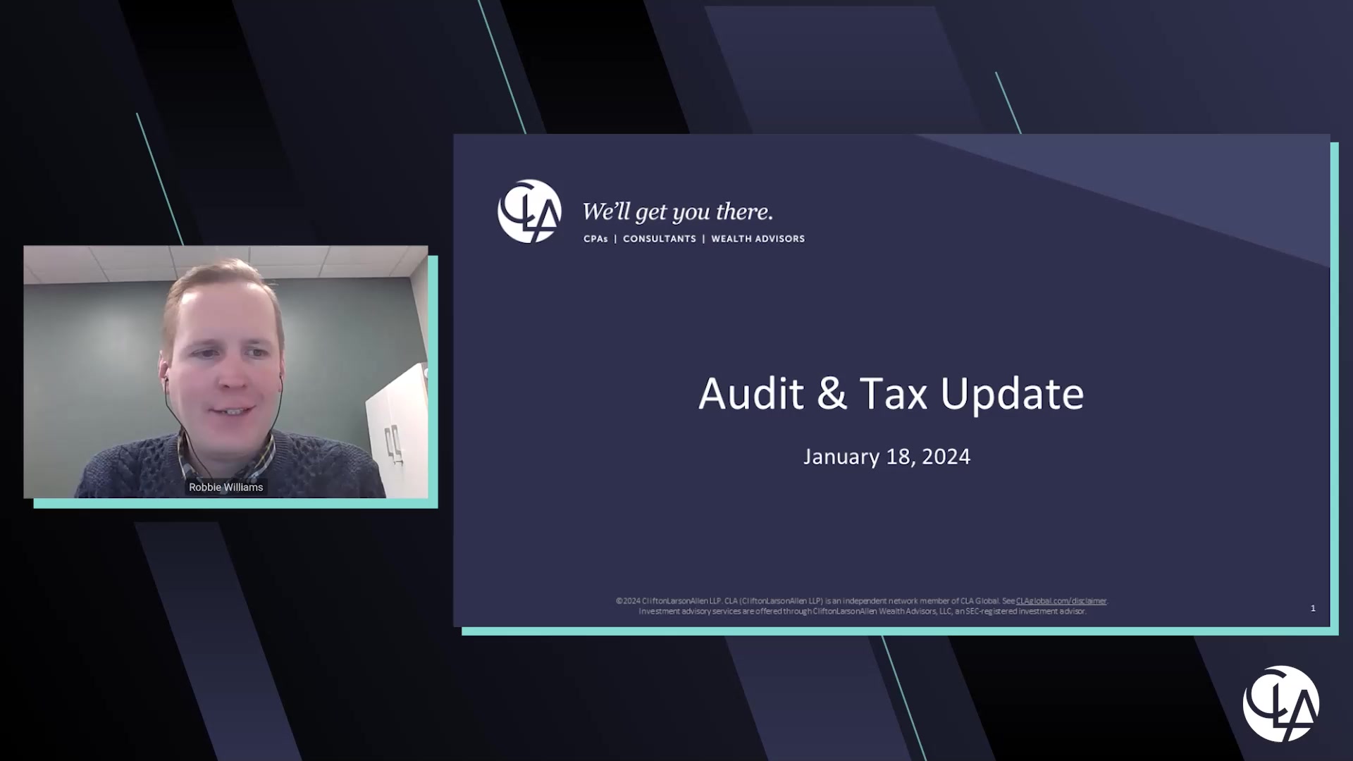 NFP-208928: Audit And Tax Updates For 2024 | CLA (CliftonLarsonAllen)