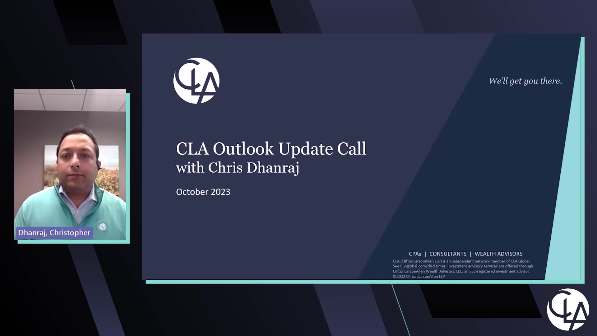 CLA October Outlook Update Call | CLA (CliftonLarsonAllen)